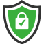 100% safe and secure icon